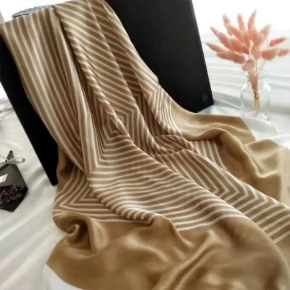 Women Satin Silk Square Scarf/Shawl - Picture 4 of 4